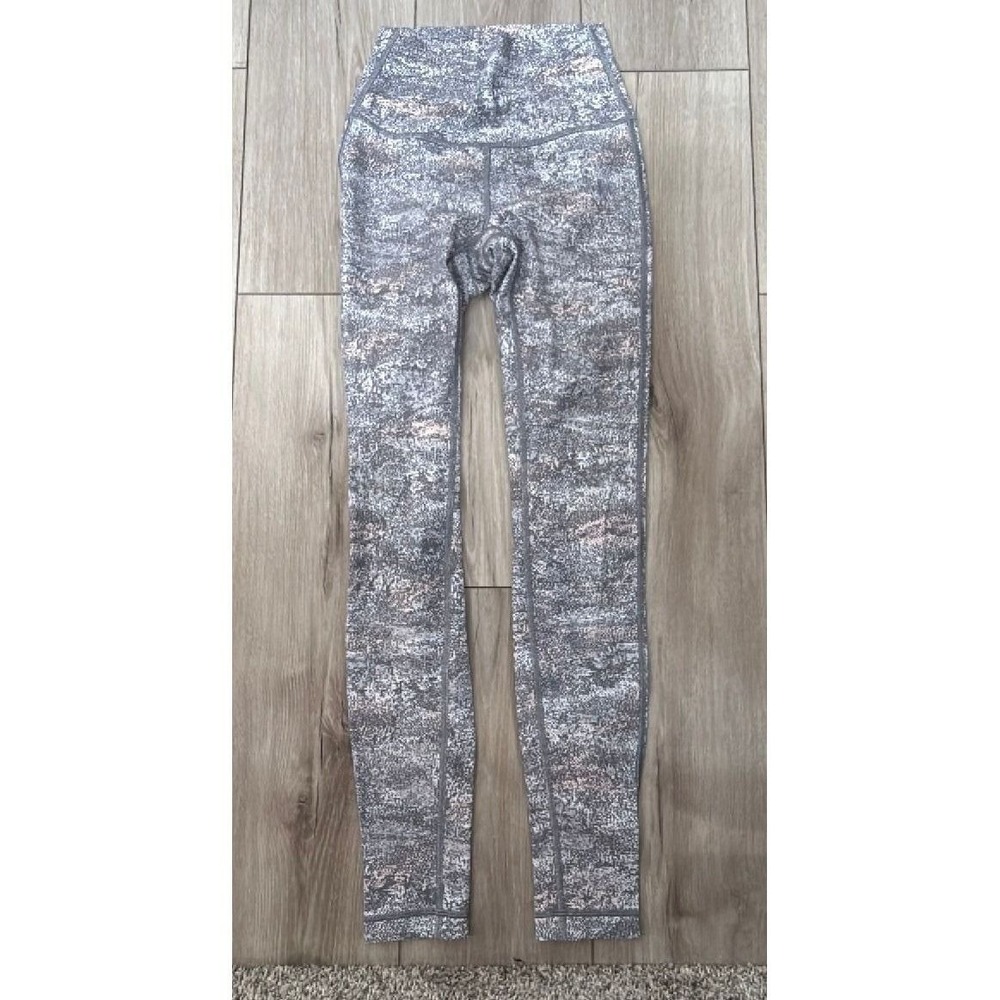 Lululemon High Rise Printed Leggings Size 2 27" Inseam